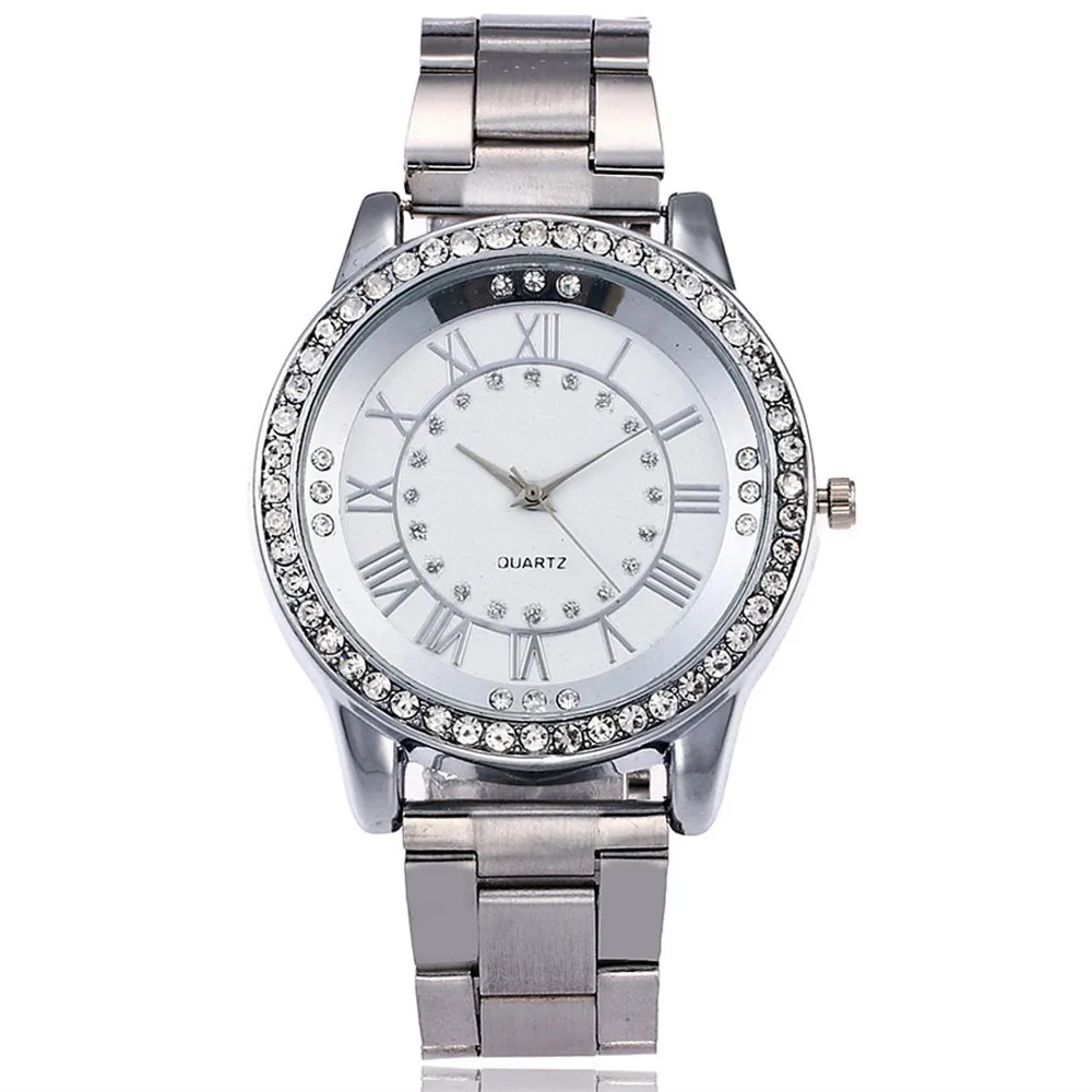 

High Quality Casual Quartz Stainless Steel Band Marble Strap Watch Analog Wrist Watch Waterproof Diamond Luxury Ladies Watches