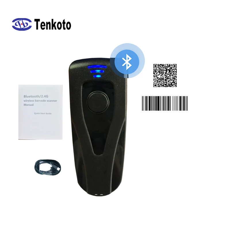 Bluetooth 2D сканер штрих кода беспроводной мини бирок и кодов портативный POS
