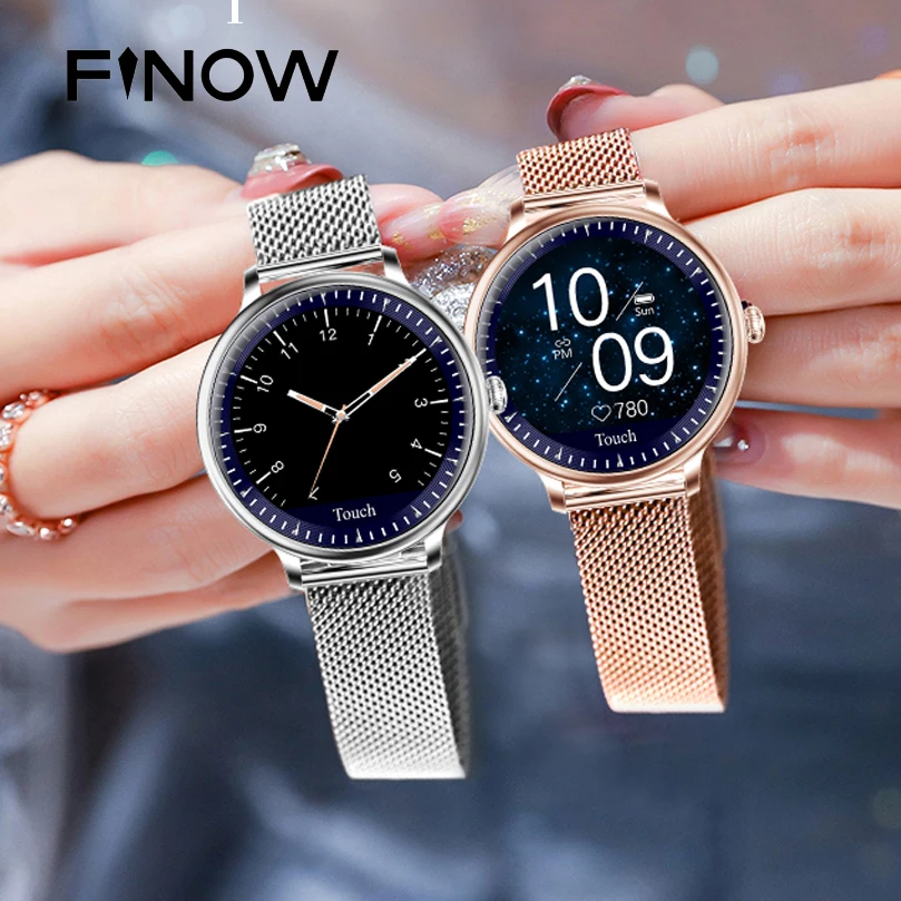 Смарт часы Finow NY12 женские 2020 дюйма SMS напоминание Обнаружение сна функция