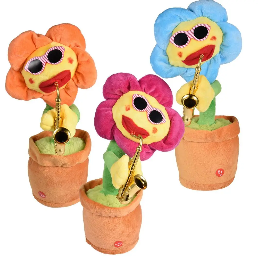 

Sing and Dance Sunflower Toy 80 Music with Lights Doll Ornaments