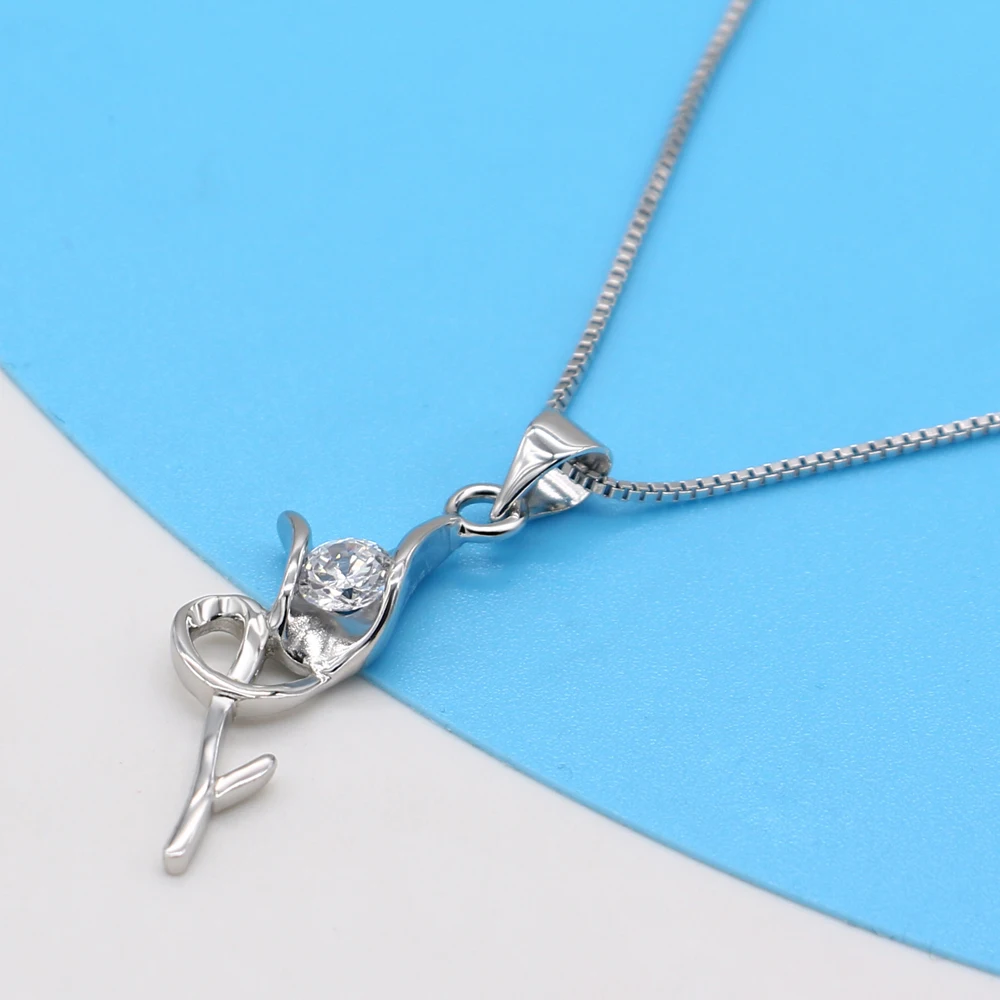 Женское ожерелье с подвеской в виде цветка розы 3 цвета Ретро стиль Boho Botanical