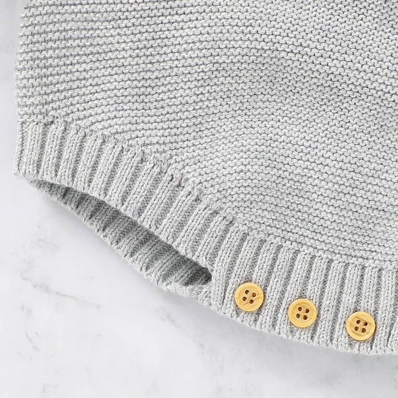 

Baby Girls Boys Romper Newborn Knitted Overall Bodysuit Tops Spring Fall Outfit Clothes Toddler Infant Childrens Clothes Sets