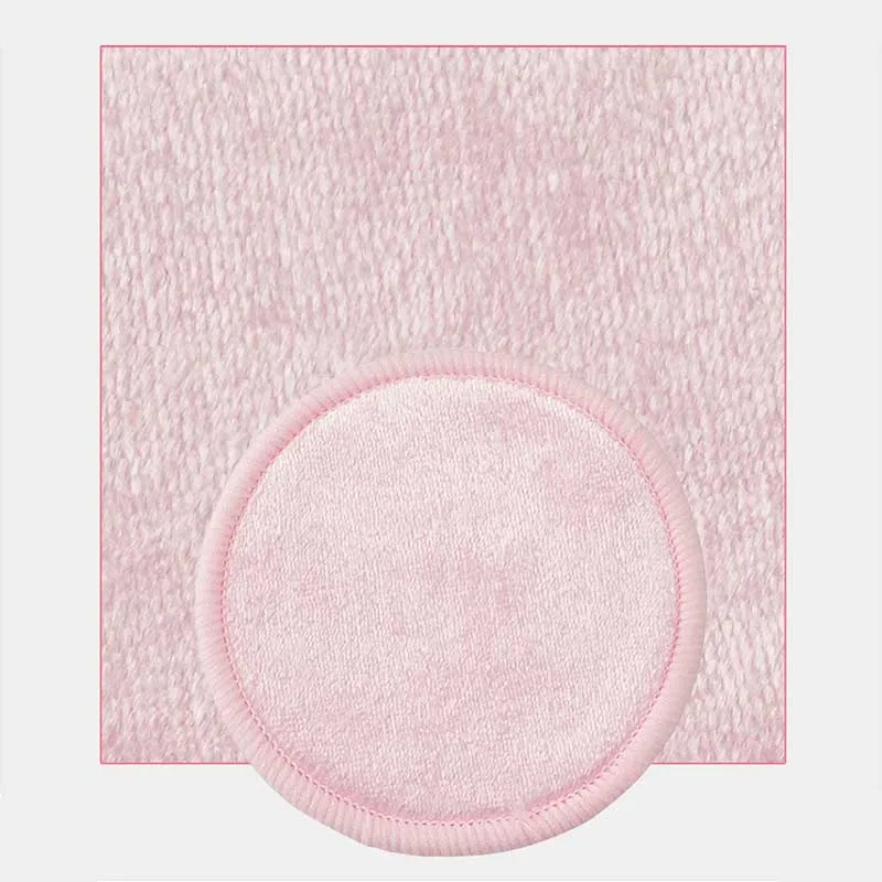 

Reusable Bamboo Makeup Remover Pads 12pcs/Pack Washable Rounds Cleansing Facial Cotton Make Up Removal Pads Tool