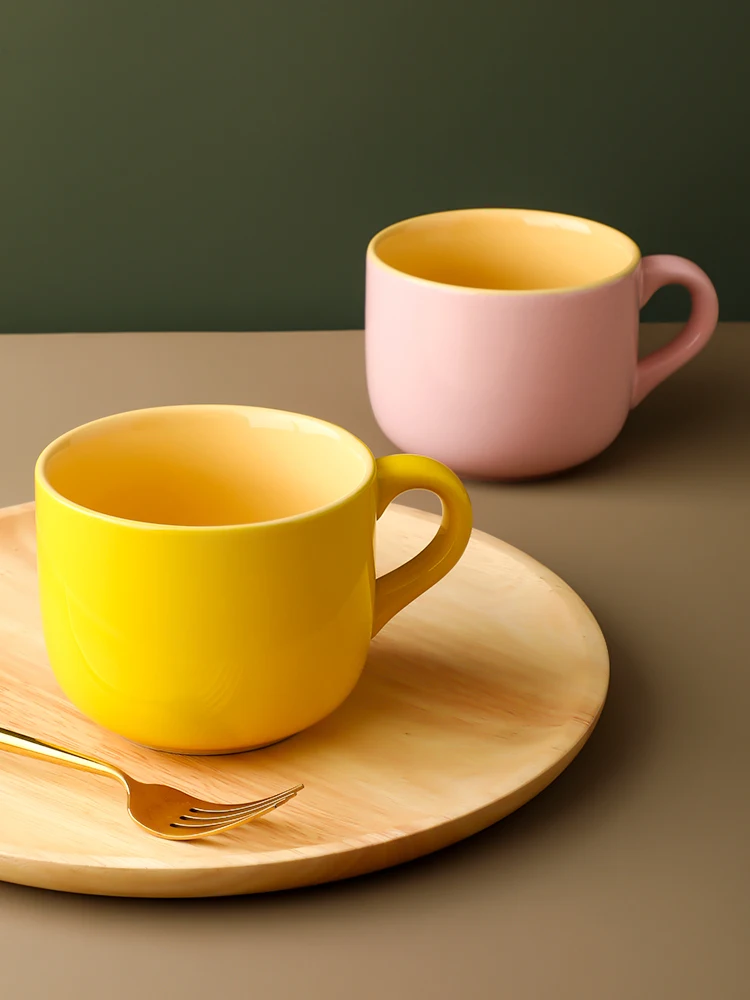 

Nordic ceramic breakfast mug Home milk oatmeal mug Coffee mug Simple Instagram mug Water mug kawaii mug coffee cup