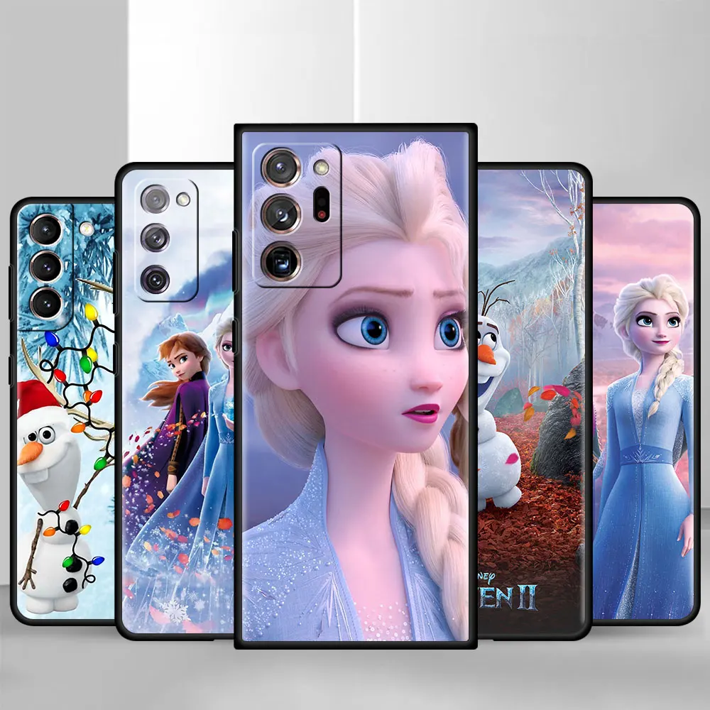 

Disney Frozen Case for Samsung Galaxy 20 FE S21 Ultra S10 S9 Plus Shockproof Soft Phone Capa Mobile Cover