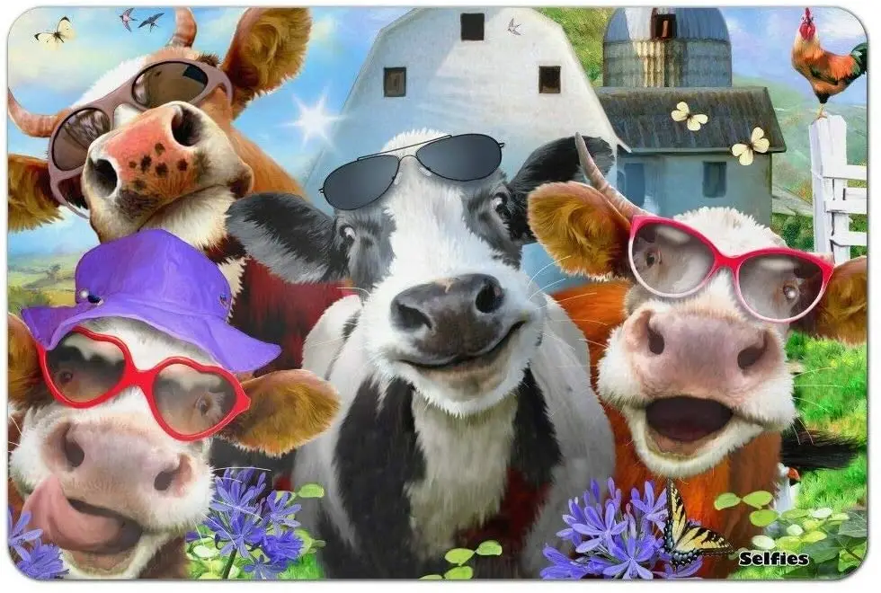 

Metal Tin Sign Udderly Cool Cow Farm Selfie Pub Bar Retro Poster Home Kitchen Restaurant Wall Decor Signs
