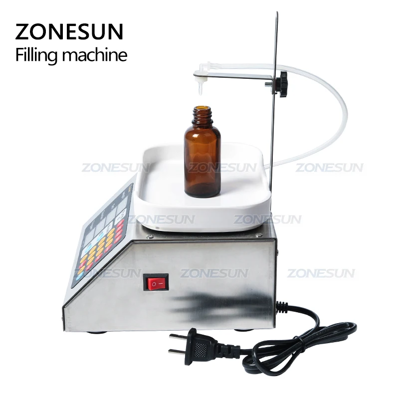 ZONESUN 0-50 мл маленькая автоматическая машина для наполнения жидкостью с ЧПУ 110-220 В