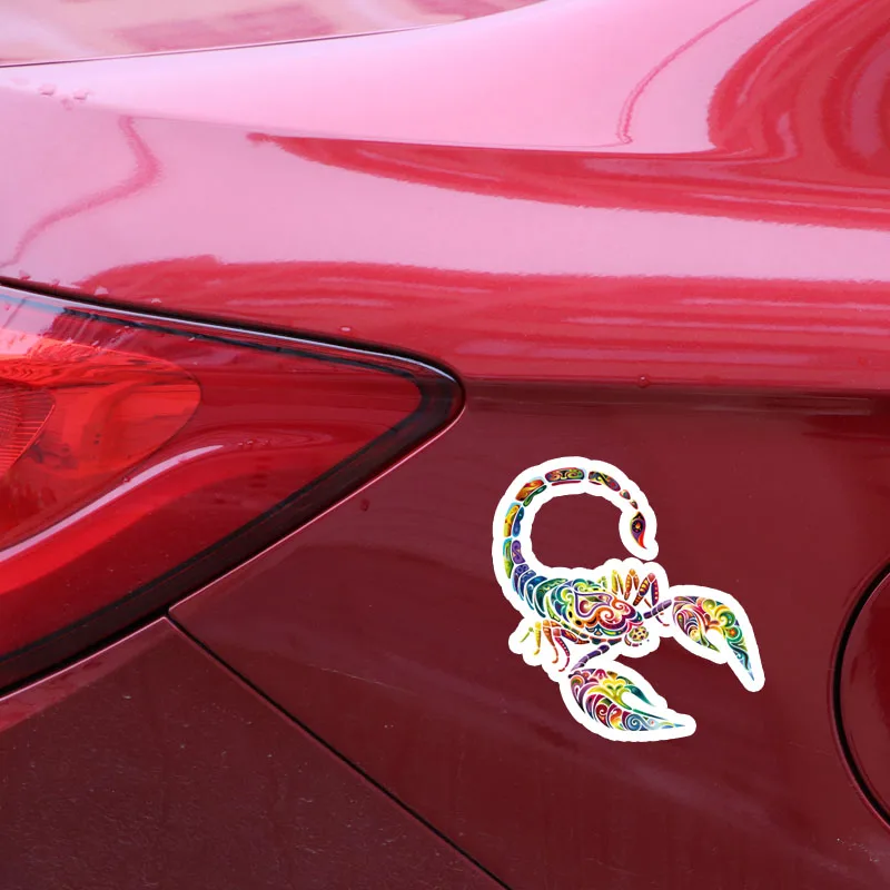 RuleMyLife 11 7*12 3 см уникальный цветной Скорпион Декор Автомобильные наклейки бампер