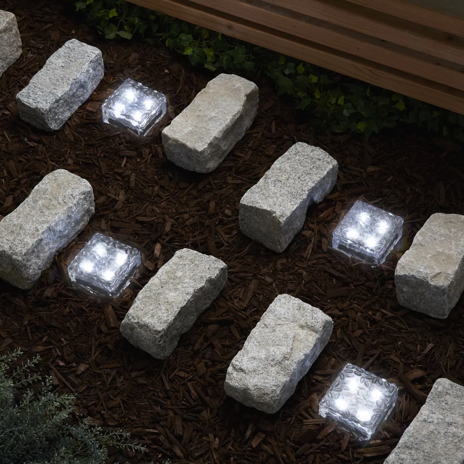 Светодиодный солнечный наземный светильник из матового стекла кирпичная плитка