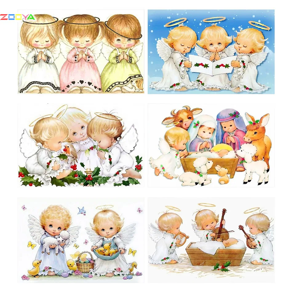 5D алмазная картина с изображением ангелов настенная живопись сделай сам