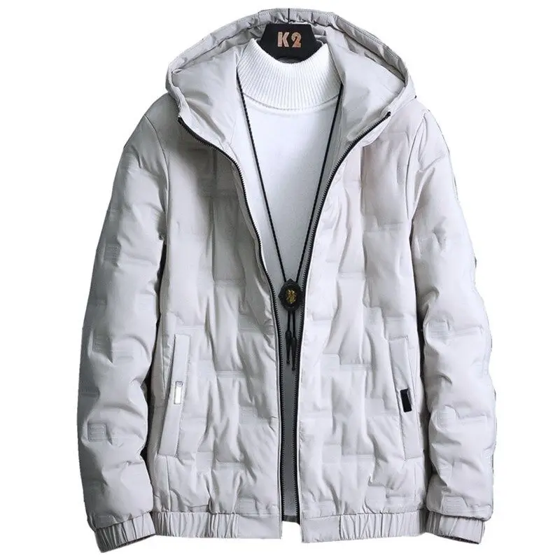 Winter jacket men's Korean version of the trend of men's 2021 new thick warm cotton jacket hooded cotton jacket for young men