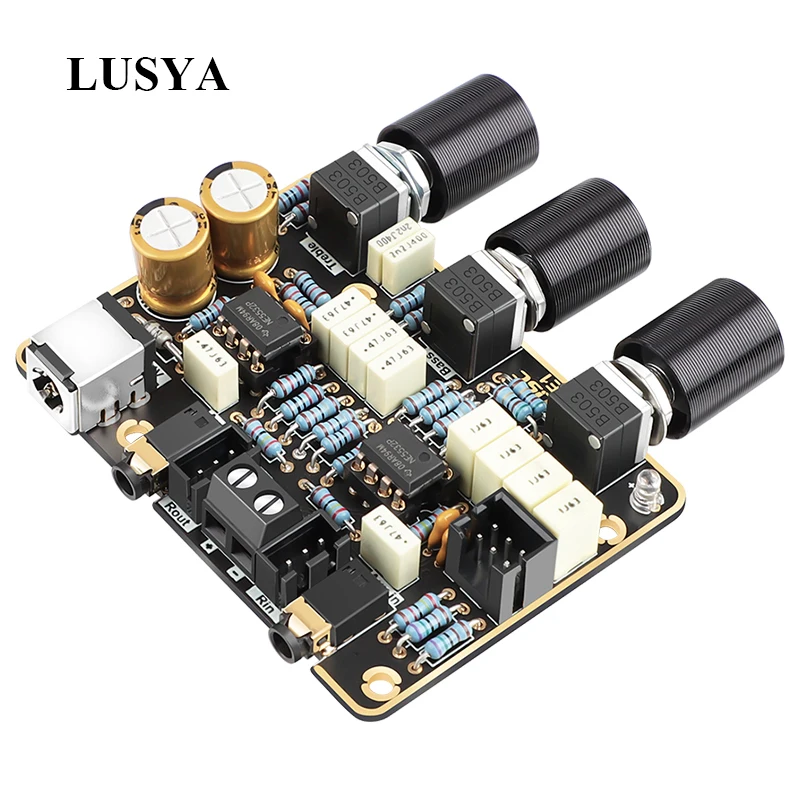 Поворотная плата Lusya HIFI NE5532 с низкочастотным фильтром и предусилителем |