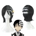 Ботинки для Маскарадного костюма Anime Soul Eater Desu za малыш Косплэй Death the Kid парик черно-белый парик; Костюм на карнавал или Хэллоуин вечерние подставки под парик для Для мужчин Для женщин Для мужчин