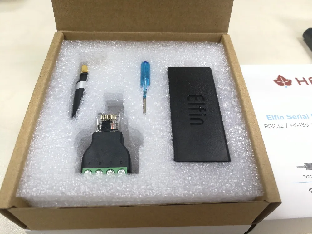 Smallest Elfin-EG10 Serial Port Device Connect to Network Modbus TPC IP Function RJ45 RS232 GSM GPRS Server | Компьютеры и офис