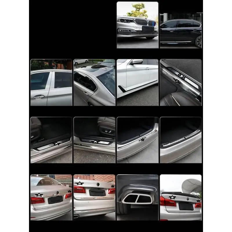 Автомобильный декоративный бампер на заднее стекло хром украшение для