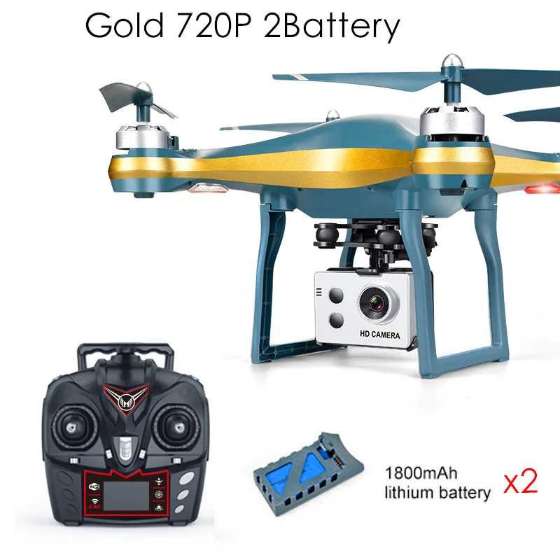 K10 Дрон с GPS Камера Hd Rc вертолет Квадрокоптер Follow Me(следуй за мной одним нажатием кнопки возврата длинные Срок службы батареи низкая Мощность и функцией автоматического возврата - Цвет: Gold 720P 2B
