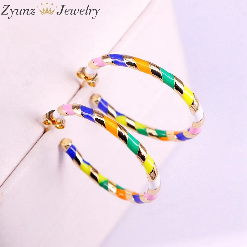 5 пар круглая серьга круга богемные массивные серьги Золотая шпилька высокое