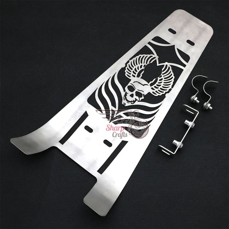 Крышка радиатора двигателя из полированной нержавеющей стали с черепом для