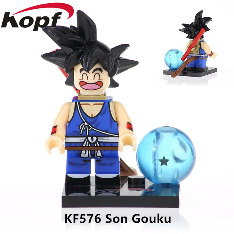 KF576 Without Box KF6073 Одиночная строительные блоки большие фигурки модель Dragon Ball Broli Gogeta сын Goku vegeta Vegetto Mira игрушки для детей - Цвет: KF576 Without Box