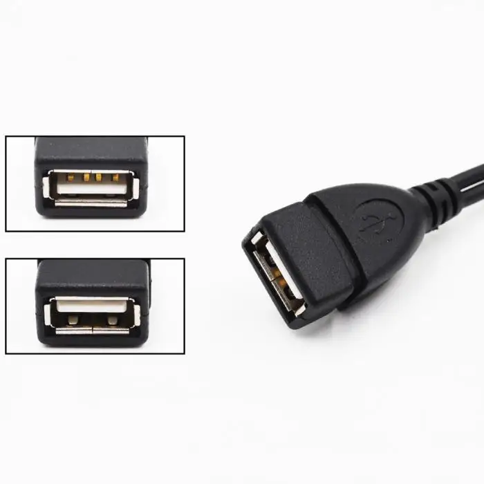 Etmakit 2 в 1 OTG Micro USB хост Мощность Y сплиттер USB адаптер к Micro 5 Pin Мужской Женский кабель для samsung/huawei