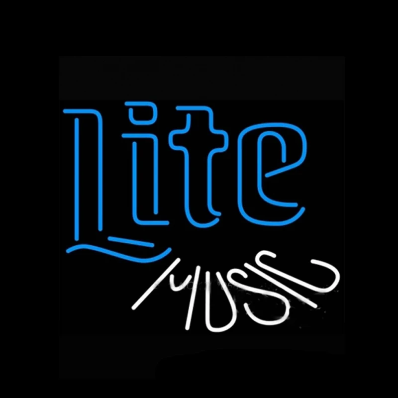 

Lite Music Neon Sign Handmade Real Glass Tube Beer Bar Shop Store Room Deco Pub Advertise Decoration Display Lamp Light 17"X14"