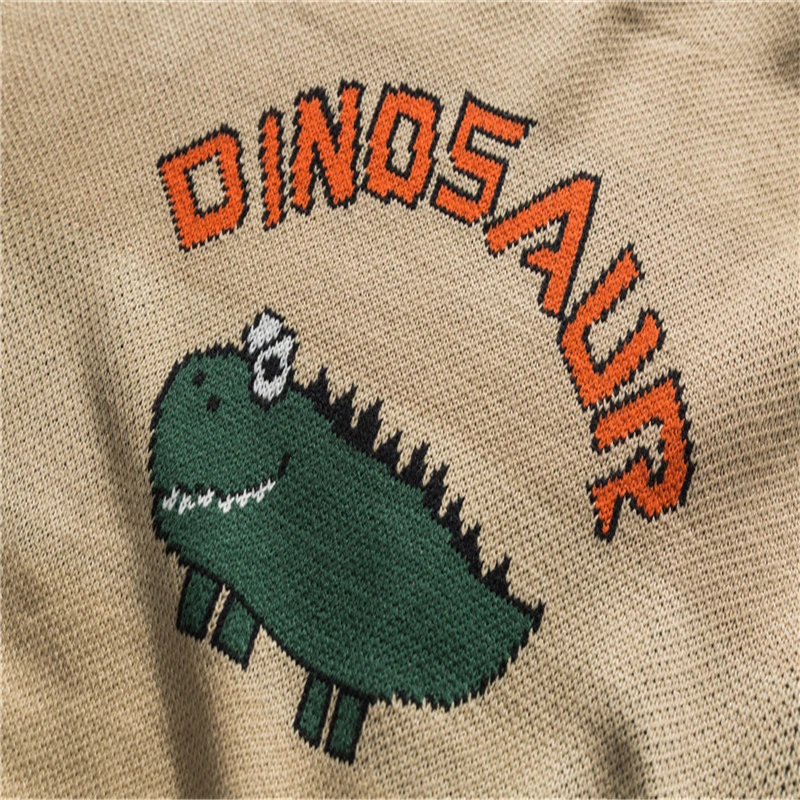 

MERRY PRETTY Women Man Cartoon Monster Knitted Sweaters Funny Embroidery Pullover Winter O-Neck Korean Style Couple sweater