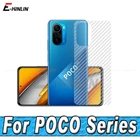 10 шт. Защитная пленка для экрана из углеродного волокна для XiaoMi Mi PocoPhone POCO F3 C3 X3 GT NFC F2 M3 M2 Pro X2 F1 задняя крышка не стекло