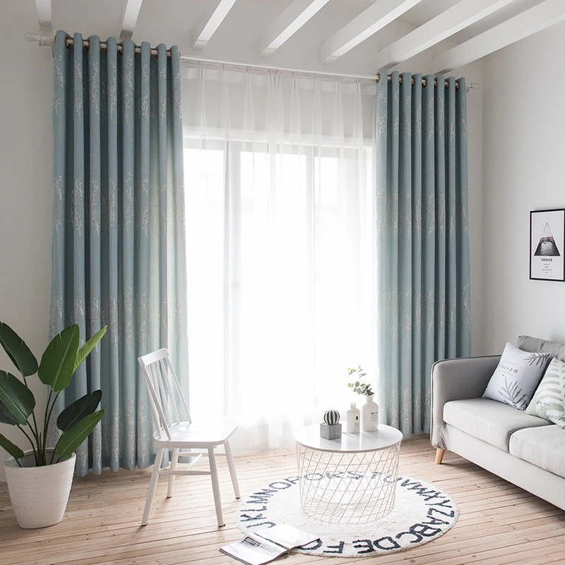 Затемняющие шторы с цветочным рисунком римские жаккардовые Короткие Занавески