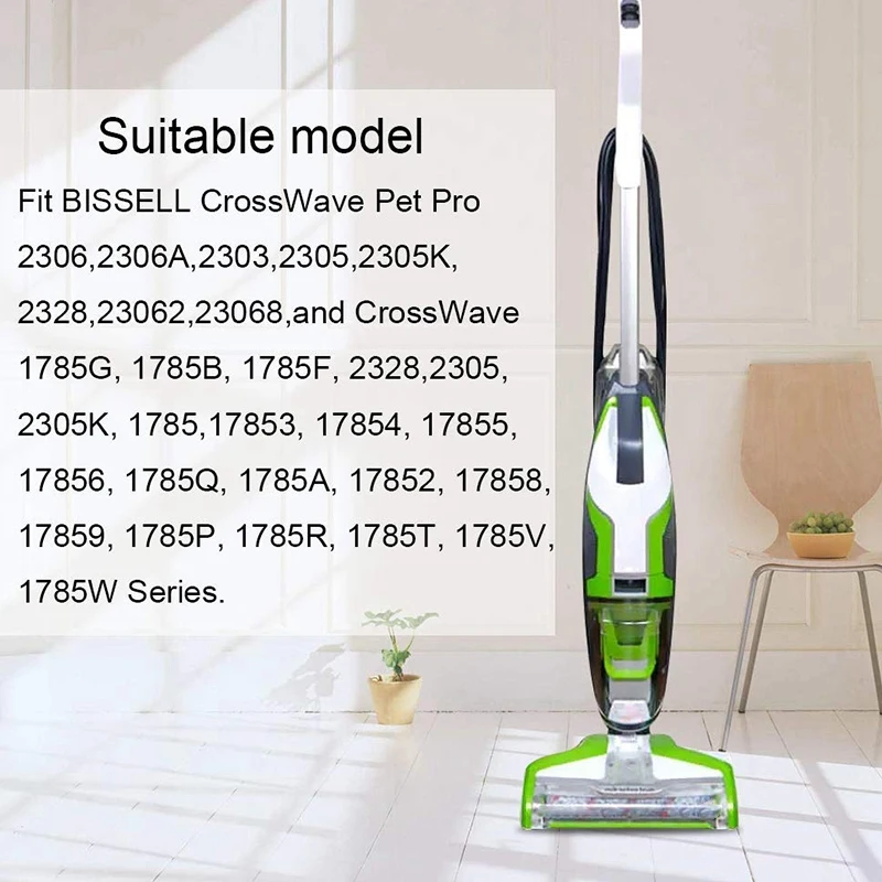 

Compatible with Bissell Crosswave 2306 Multi-Surface Pet Brush Roll 1934 Area Rug Brush Roll Multi-Surface 1868 Brush Roll 1866
