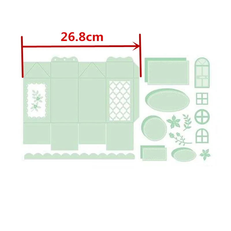 Необычная Подарочная коробка металлические Вырубные штампы с цветочным