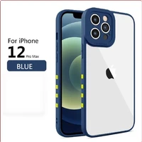 the new frosted pupil transparent acrylic phone case for iphone 12 mini pro x xr xs max se2 7 8 plus protection cover black