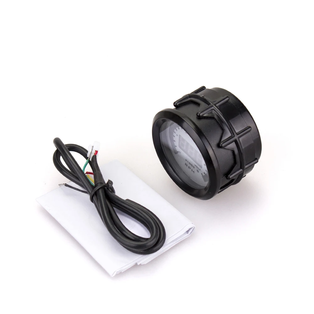 2 в 1 Автомобильный цифровой тахометр 52 мм + Вольтметр Тахометр турбо усиление