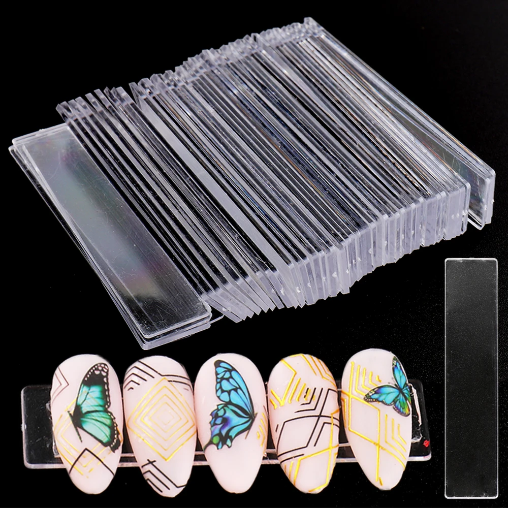 Стенд для демонстрации дизайна ногтей прозрачный акриловый держатель накладных