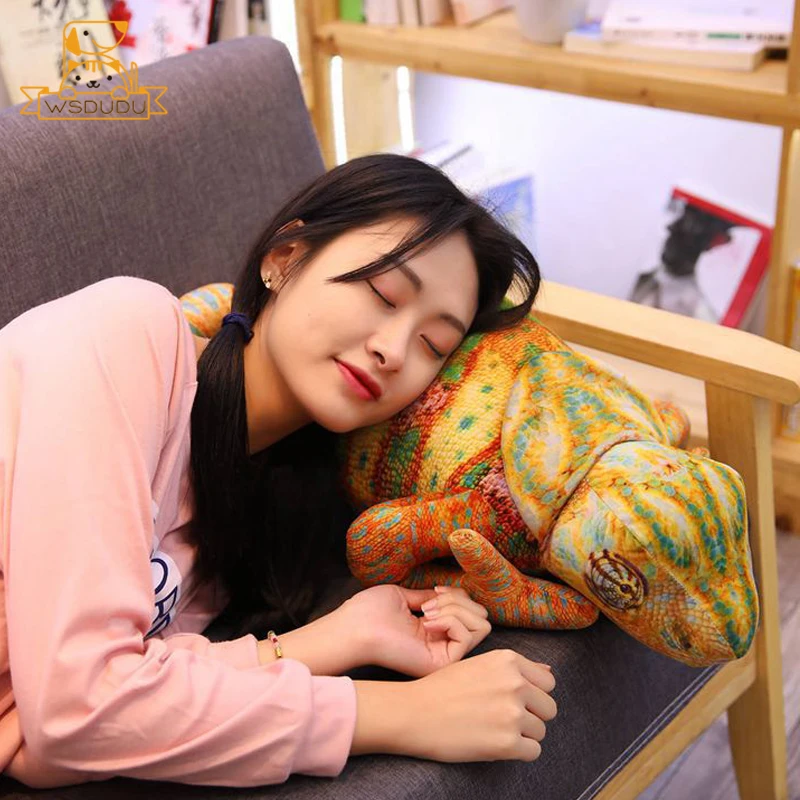 Реалистичная Подушка-Ящерица из Хамелеона плюшевые мягкие игрушки имитация