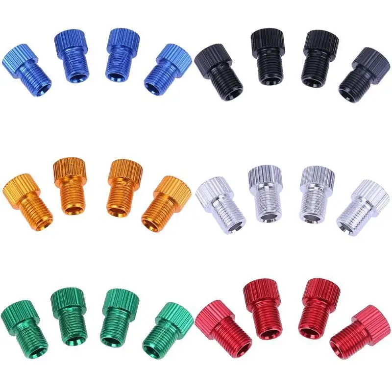 

10Pcs Aluminum Alloy Presta Valve to Schrader Valve Converter Bicycle Bike Valve Adapter Bicycle Tube Pump Air Compressor Tools