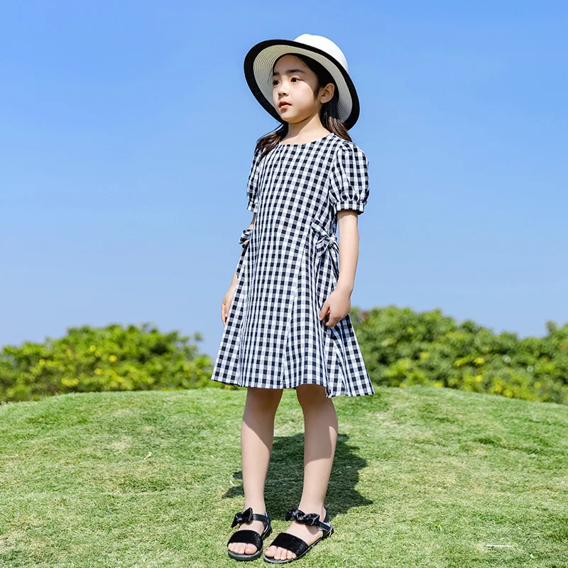 

100% хлопок 2021 летнее платье для девочек; Платья для маленьких девочек модная одежда Вечерние подростковые Детский костюм праздничная одежда