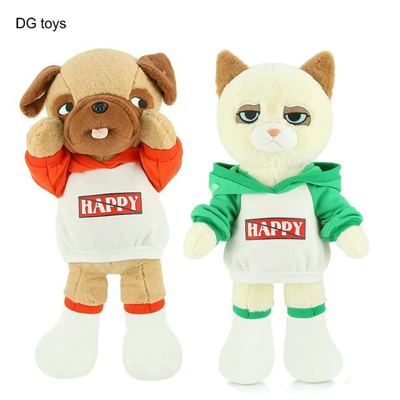 Swag Расстроенный бульдог плюшевая кукла мягкая мультяшная Реалистичная игрушка в