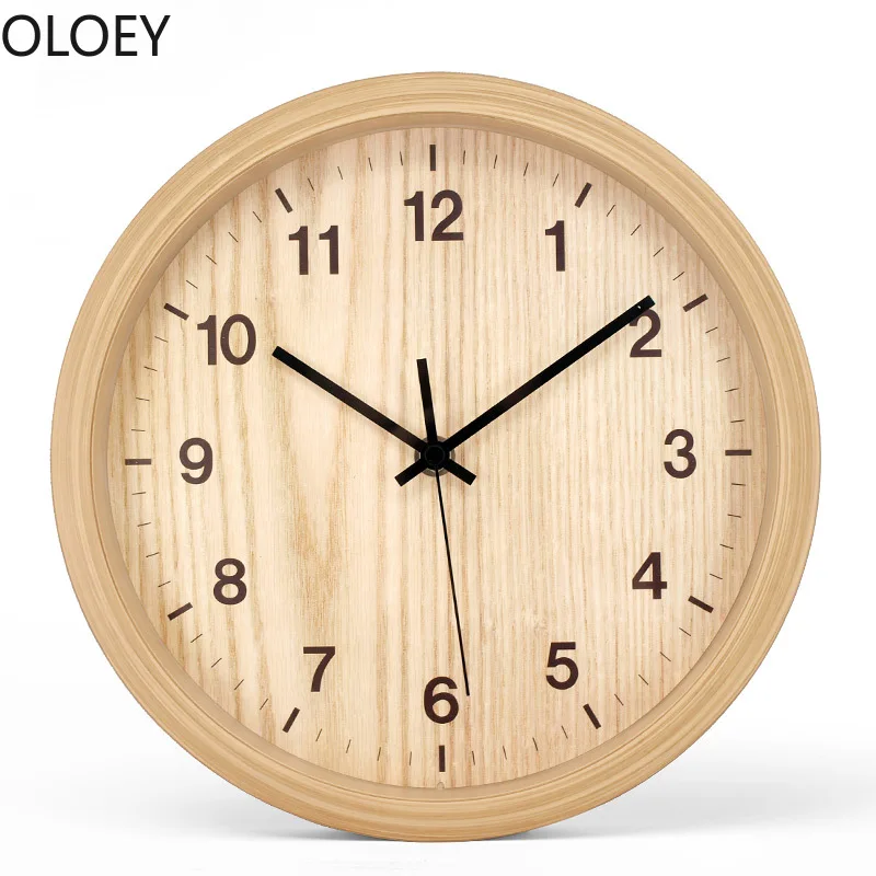 

Nordic Creative Metal Wall Clock Modern Wood Clocks Large Living Room Creative Silent Kitchen Clock Wall Watch Farmhouse Decor