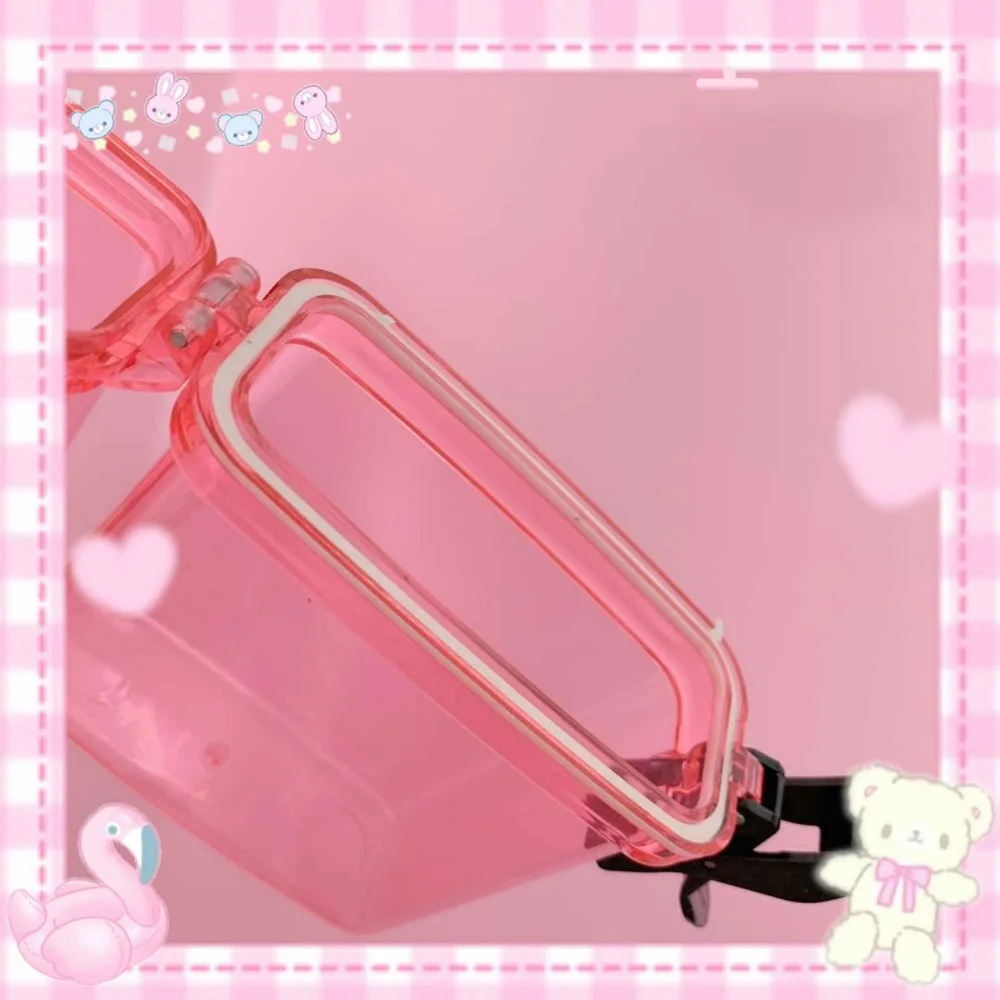 20 Cigarette Pink Female Girl Heart Case Plastic Box Portable Storage Sealed Waterproof Creative Gift | Дом и сад
