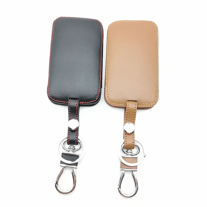 

3 Leather Car Key Button Case Skin Protector Smart Card For Renault Clio Megane 2 3 Koleos Logan Scenic