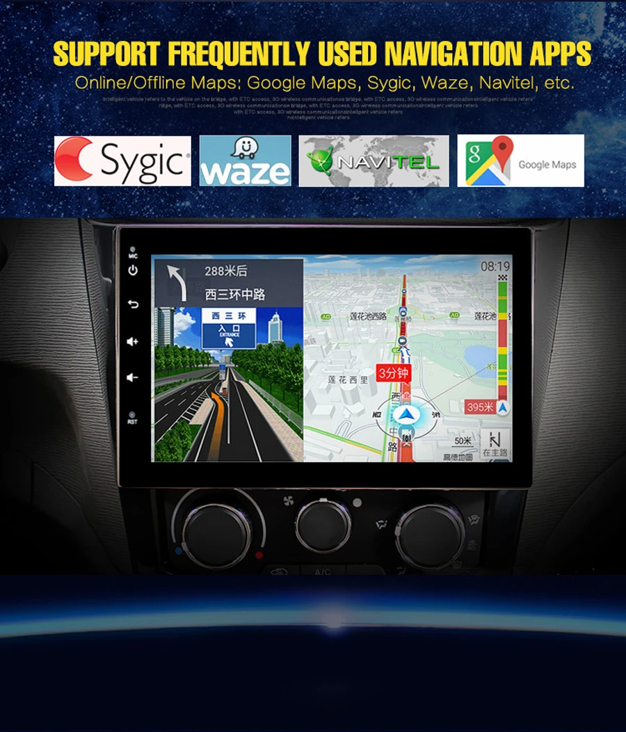 Автомобильный мультимедийный плеер Android 10 0 Авторадио Восьмиядерный 4G Lte Gps для