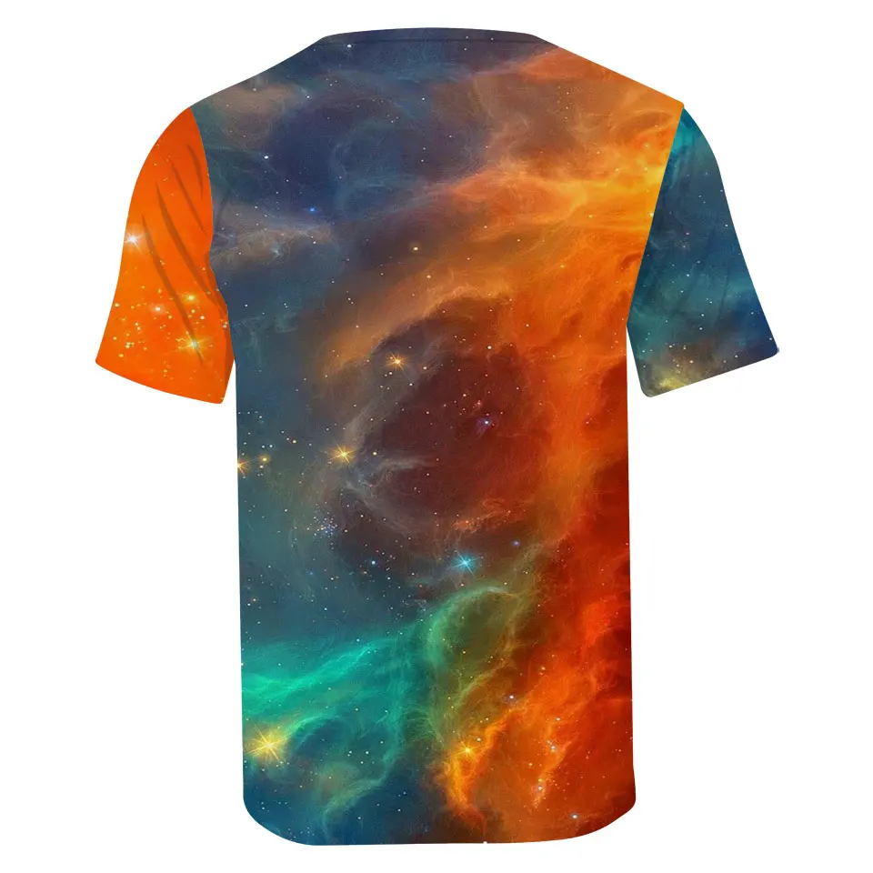 

3D Print Cool Starry sky T-Shirt Short Sleeve Popular Hip Hop T Shirt Top Summer Fashion Casual Cotton XXS-4XL Clothes