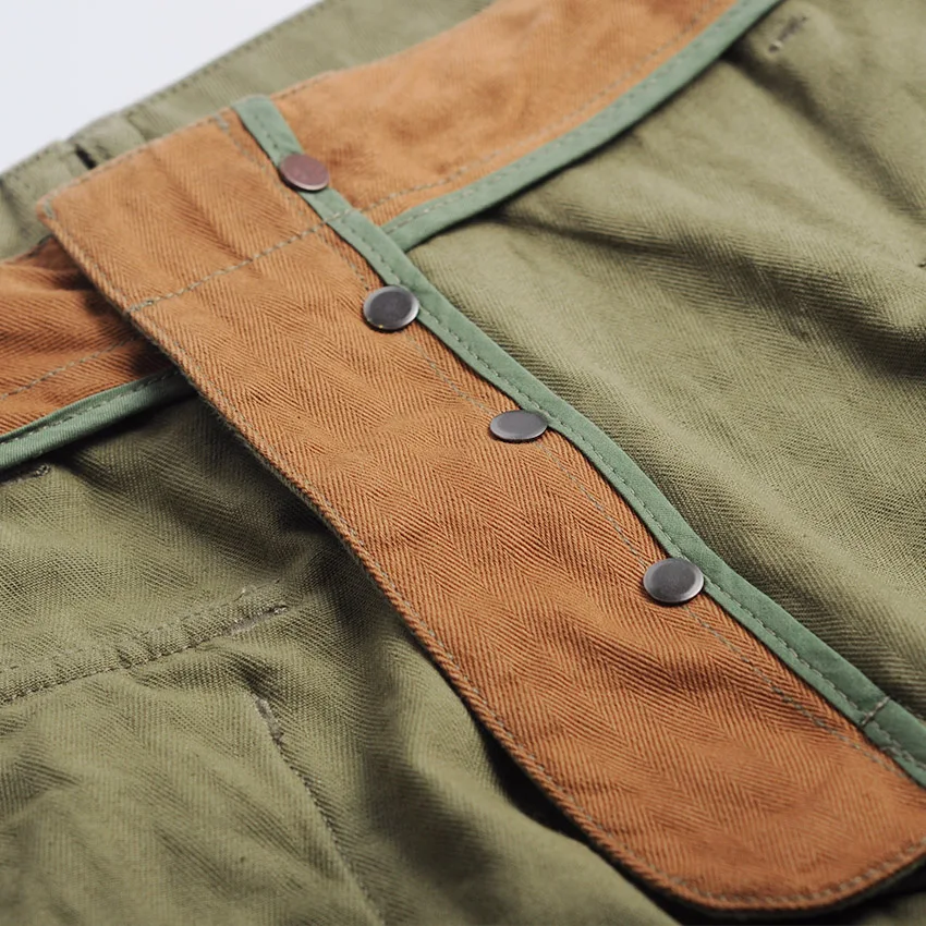 

World War P44-0001 2 Us Military Style Usmc Hbt Trousers Mens Cotton Vintage Slim & Straight Fitting Casual Pants
