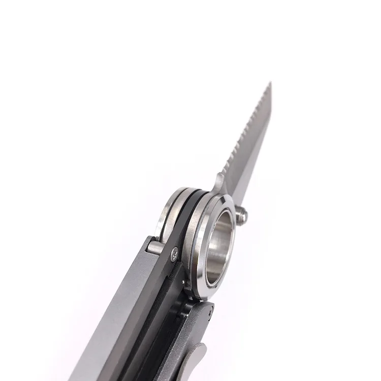 Мини складной карманный нож с большим отверстием для пальцев Походный