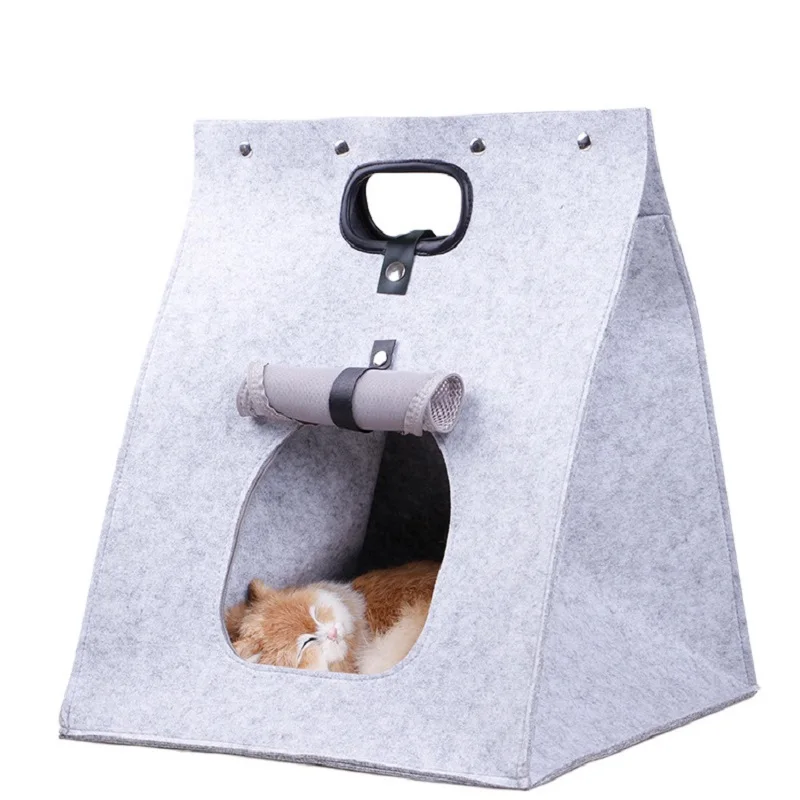 

Can Unpick And Wash Fold Breathable Cat Litter Dog Kennel Felt Creative Convenient Portable Cat Litter Summer Pet VOW Pets