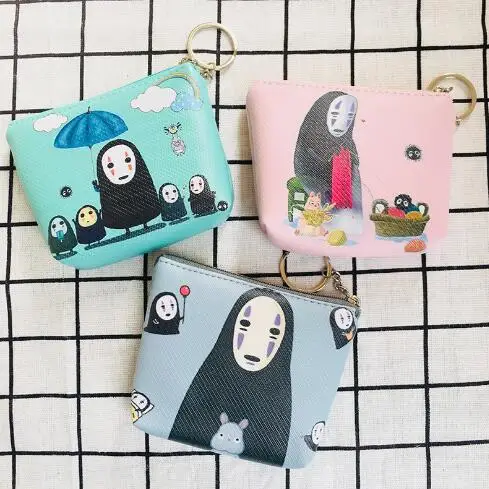 random delivery IVYYE, 1 шт., милый, Fate Totoro, аниме, ПУ, кошелек для монет, Мультяшные мягкие сумки для мелочи, кошелек для денег, карт, ключей, хранения, подарок - Цвет: random delivery