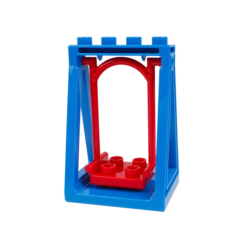 

Blocks Amusement Park Accessory Pillars Slide Ladder Swing Seesaw Carousel Big Large-particle City Building Blocks Bricks