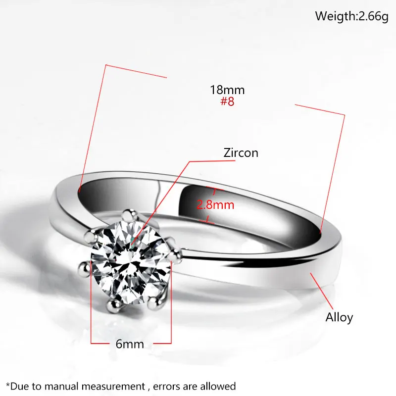

2021 Trend Modern Fashion Crystal Women's Ring Trend AAA White Cubic Zirconia Design Rings for Women Wedding Jewelry Gift