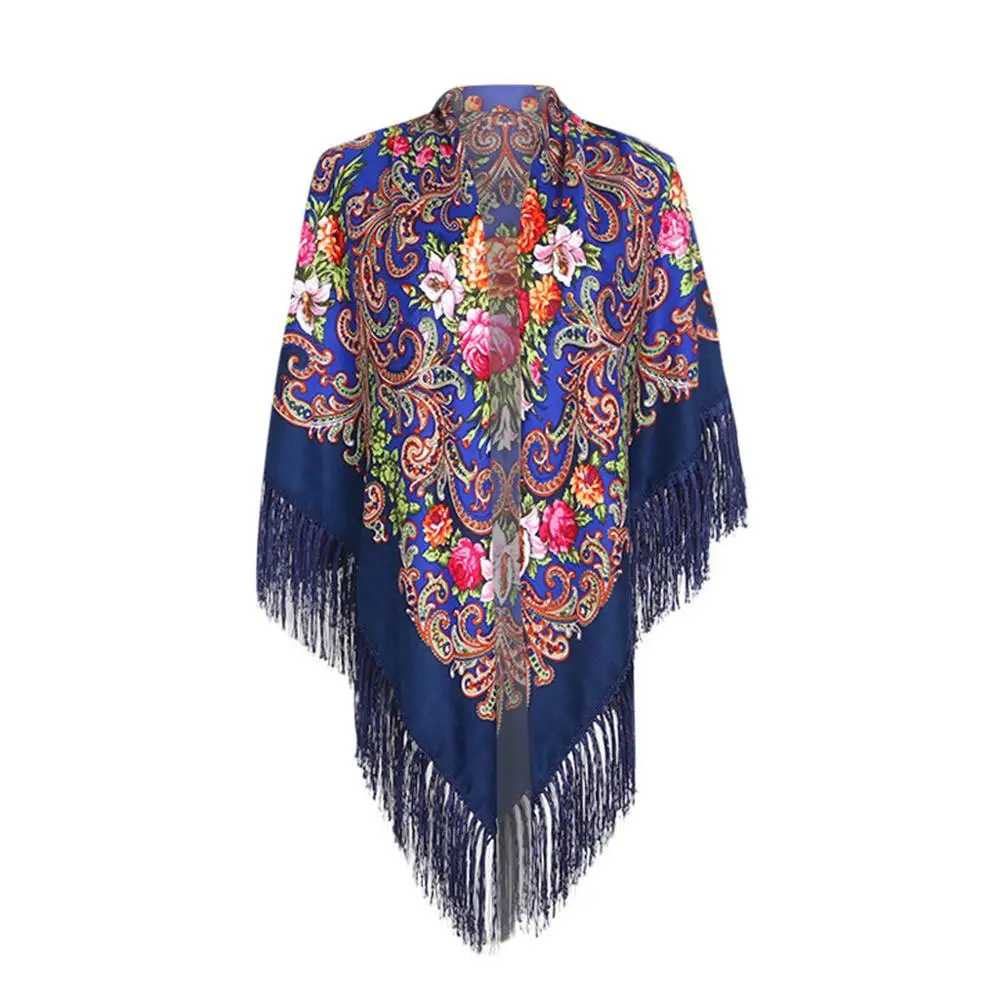 

Poncho Women Spring Knit Print Cloak Shawl Plus Size Cape Coat Cape Manteau Ponczo Damska Tapados Mujer Verano Free Shipping