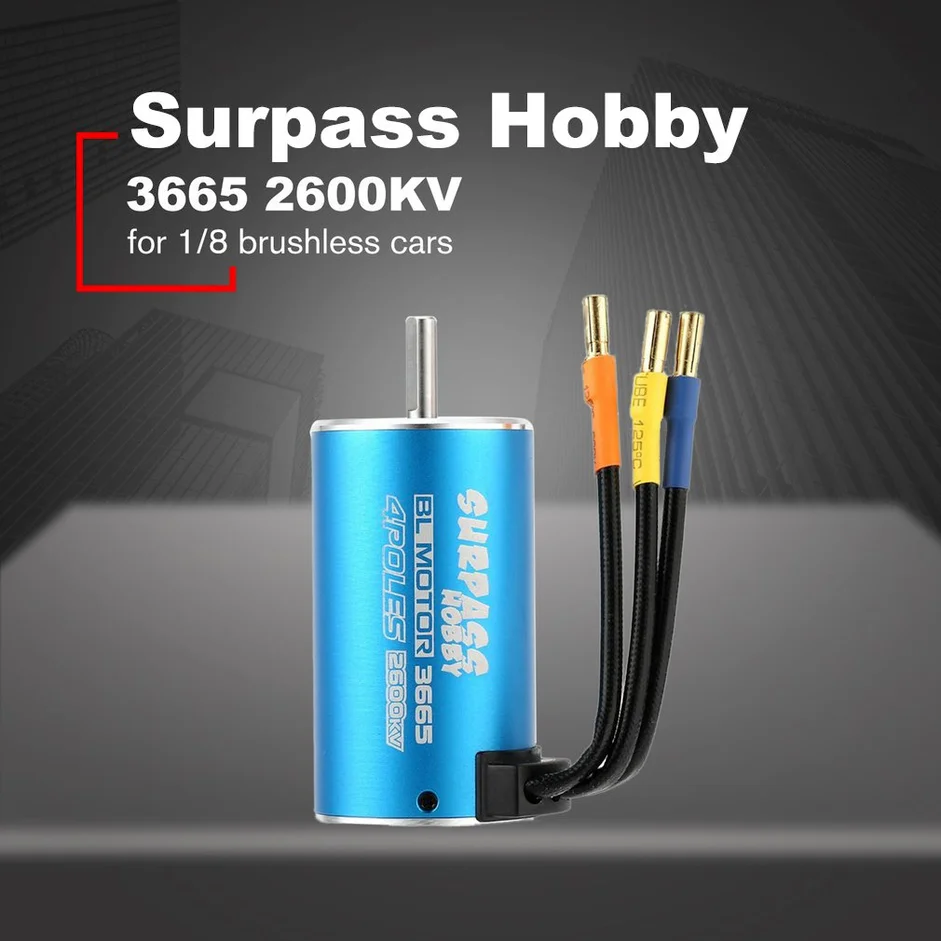 

Двигатель бесщеточный SURPASS HOBBY 3665 2600KV 2.5Y 5 мм для пульта ДУ 1/8